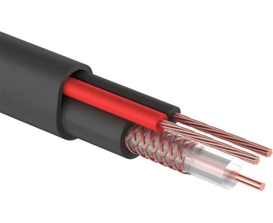 Кабель PROconnect КВК-П-2 +2x0,50 кв.мм Cu/Cu черный бухта 200 м 01-4214 