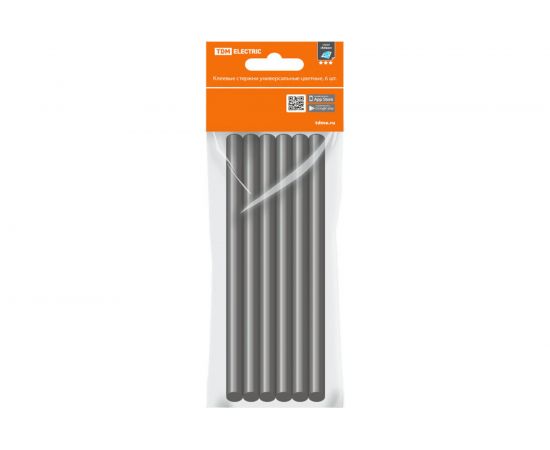 Стержни клеевые универсальные черные Алмаз (6 шт; 11x100 мм) TDM SQ1024-0512 