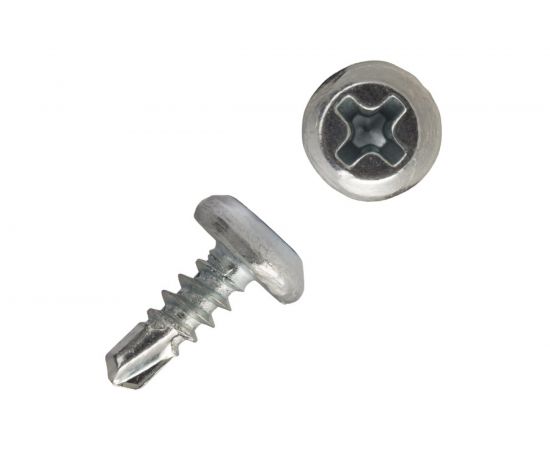 Саморезы ВИРТУОЗ 3,8х 11 мм, полуцилиндрическая головка, сверло, цинк 1000 шт 600-05212 