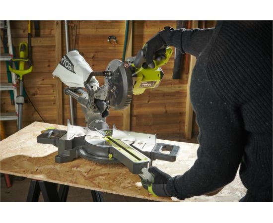Торцовочная пила Ryobi 18В RMS18190-0 5133005502 – изображение 11