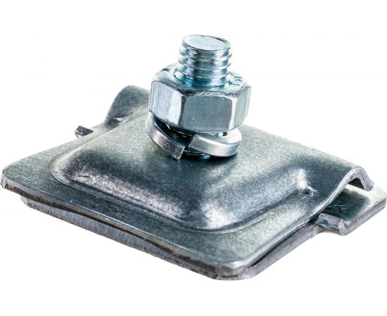 Держатель круглого проводника EZETEK 6-10мм для фальца 0.7-3мм, оцинковка 91092 – изображение 2