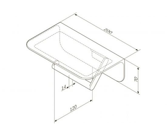 Держатель для туалетной бумаги с полкой AM.PM Sensation, хром A30341500 – изображение 2