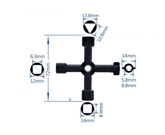 Ключ для электрошкафов FASTER TOOLS 5397 – изображение 2