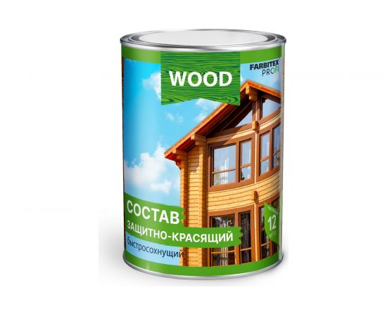 Защитно-красящий состав для древесины FARBITEX (быстросохнущий; орех; 0.75 л) 4300008471 – изображение 2