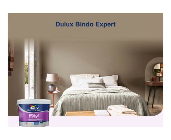 Краска для потолка и стен DULUX BINDO EXPERT, глубокоматовая, белая, база BW 1л 5322518 – изображение 2