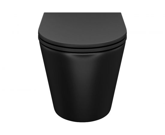 Подвесной унитаз IDDIS Calipso безободковый, чёрный матовый CALR3BMi25 – изображение 3