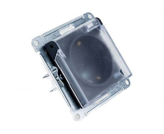 Розетка Schneider Electric AtlasDesign Aqua Карбон, с заземлением, со шторками, с прозрачной крышкой, 16А, IP44 ATN441046 – изображение 3