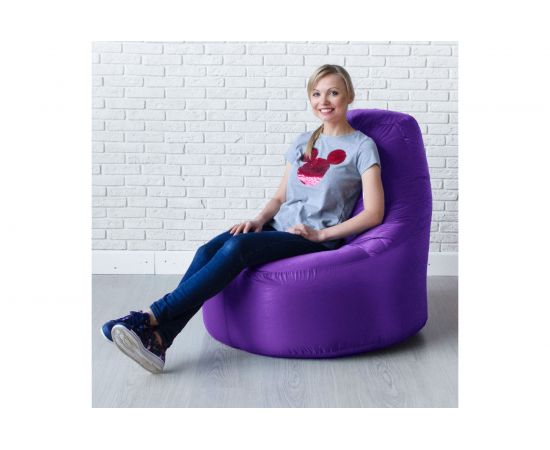 Кресло-мешок Mypuff Люкс Фиолетовый, оксфорд bn_218 – изображение 3