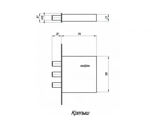 Врезной замок Шепард Крепыш 2055 – изображение 3