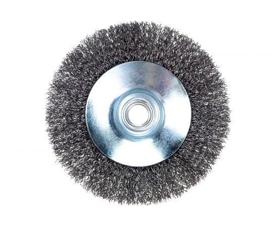 Щетка конусная 115 мм, М14, витая проволока для УШМ INTERTOOL BT-5115 – изображение 3