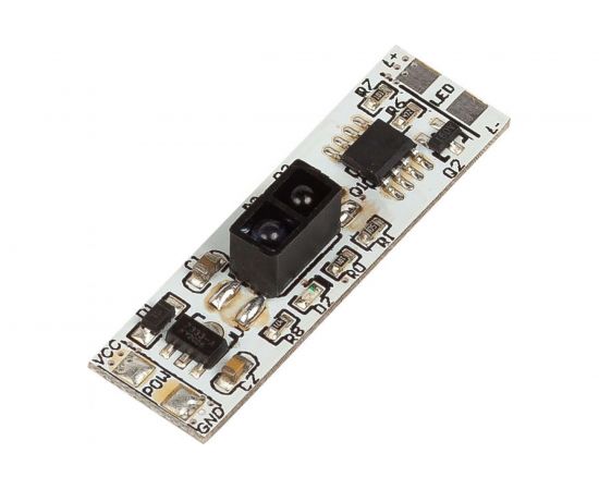 Бесконтактный выключатель светодиодной ленты MAKSILED встраиваемый в профиль 12В, 30Вт, 1x2.5A, IP20, 41x12x8мм ML-MC-IR – изображение 4