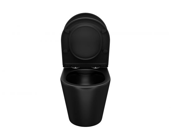 Подвесной унитаз IDDIS Calipso безободковый, чёрный матовый CALR3BMi25 – изображение 5