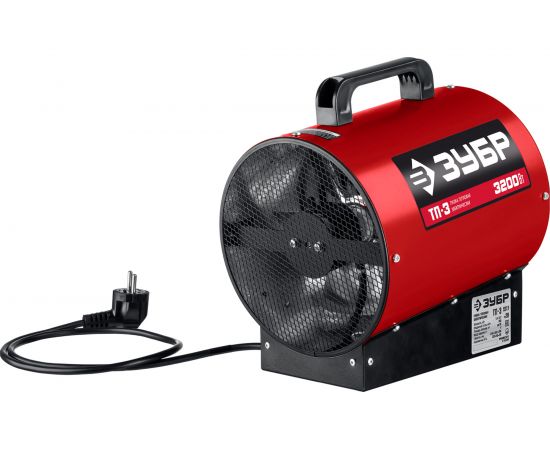 Электрическая тепловая пушка ЗУБР 3.2 кВт ТП-3 – изображение 8