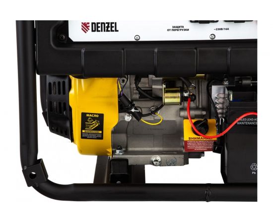 Бензиновый генератор DENZEL PS 80 E-3, 6,6 кВт, 400В, 25л 946954 – изображение 9