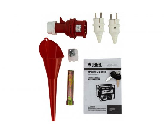 Бензиновый генератор DENZEL PS 80 E-3, 6,6 кВт, 400В, 25л 946954 – изображение 10