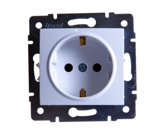 Розетка LEZARD KARINA с/ з керамика белая 707-0288-122 