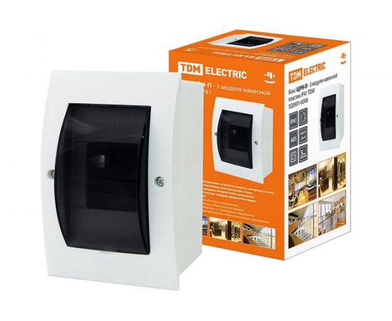 Навесной бокс TDM ЩРН-П-3 модуля, пластик, IP41 SQ0901-0008 