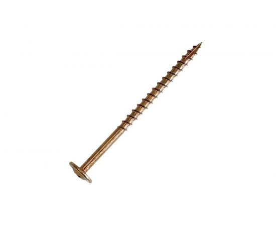 Отделочный саморез HIMTEX проф. Wood-Plate желт. тарельчатая голова 4х55, 250 шт. 4055WPH 