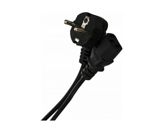 Компьютерный кабель AOpen/Qust розетка 220V угловая Евровилка VDE 3G*0,5mm2 3,0m Aopen ACE021-3M 