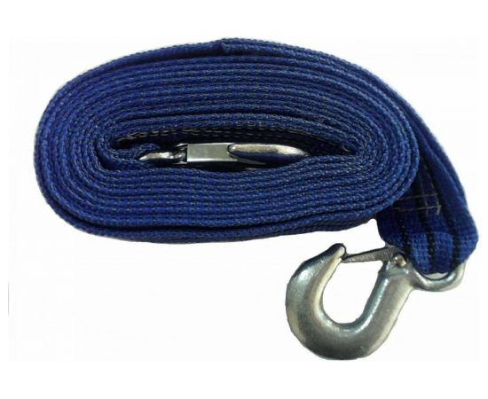 Ленточный трос СЕРВИС КЛЮЧ 5 т. в чехле 2 крюка 73704 