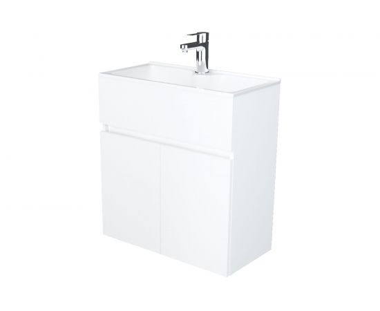 Тумба с раковиной 1Marka Mira 60П 2 дверцы, белый глянец У75328 