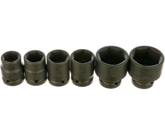 Комплект ударных торцевых головок (17-32 мм; 1/2"; 6 шт.) Hans 84607M 