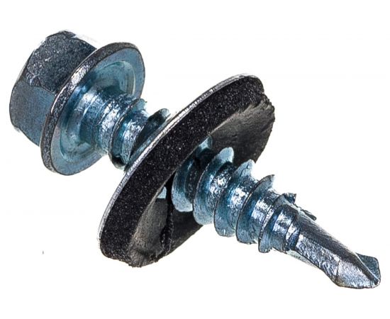 Кровельный саморез Стройбат оцинкованный с буром 5.5x25 мм 300 шт. 021750 