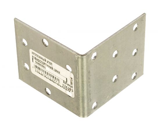 Равносторонний крепежный угол Tech-Krep 50х60х60 x 2,0 - накл. 126393 