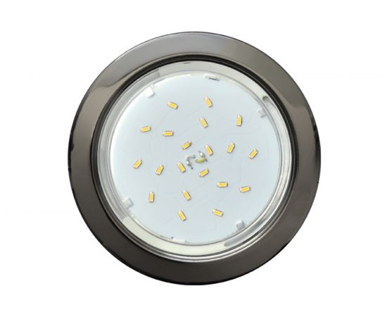 Встраиваемый светильник Ecola GX53 H4 без рефл. Черный хром 38x106 /к+/ FB53H4ECB 