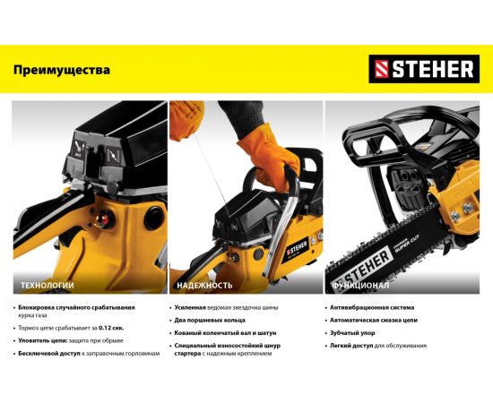 Бензопила STEHER BS-45-40 – изображение 18