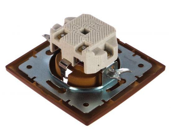 Розетка с защитой от детей Lezard, MIRA, керамика, сосна, 701-0801-124 – изображение 2