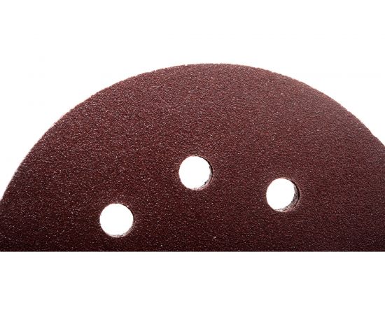 Круг шлифовальный на липучке (10 шт; 125 мм; 8 отверстий; Р100) Калибр 00000001315 – изображение 2