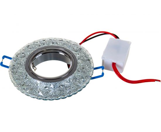 Встраиваемый светильник Ecola MR16 LD7040 GU5.3 с подсветкой Бабочки Прозрачный/Хром 25x95 FT16CBEFB – изображение 2