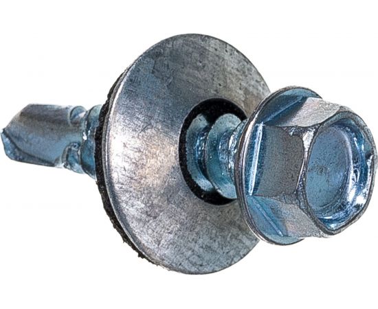 Кровельный саморез Стройбат оцинкованный с буром 5.5x25 мм 300 шт. 021750 – изображение 2