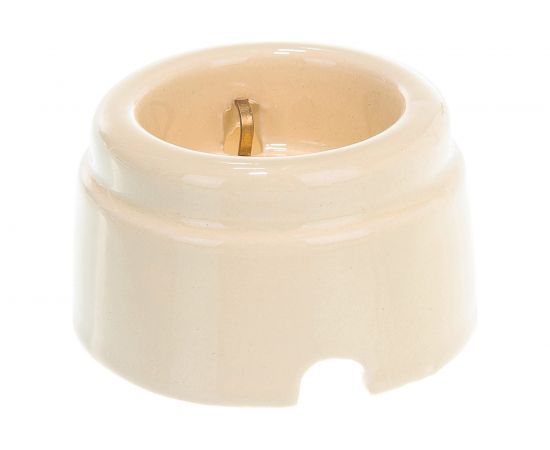 Керамическая розетка Interior Electric с/з, слоновая кость, серия АРБАТ РК003 – изображение 2