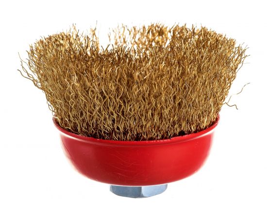 Щетка металлическая чашка (75 мм; М14) для УШМ ON 20-03-075 – изображение 2