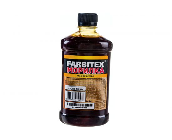 Морилка Farbitex (деревозащитная; водная; 0,5 л; красное дерево) 4100008061 – изображение 3