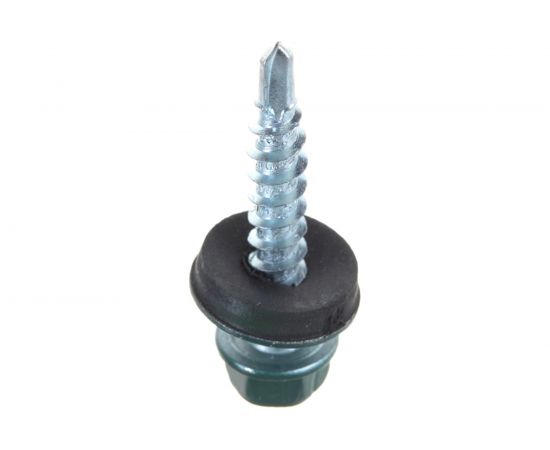 Кровельный саморез Госкреп 4.8х28 мм, RAL 6005, зеленый мох, 10 шт. 2-0018980 – изображение 3