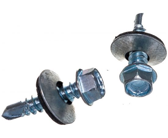 Кровельный саморез Стройбат оцинкованный с буром 5.5x25 мм 300 шт. 021750 – изображение 3