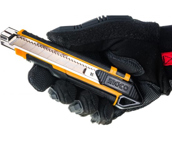 Канцелярский нож INGCO 169х100х18 мм. HKNS16538 – изображение 3