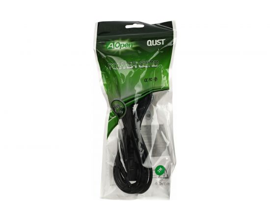 Компьютерный кабель AOpen/Qust розетка 220V угловая Евровилка VDE 3G*0,5mm2 3,0m Aopen ACE021-3M – изображение 3