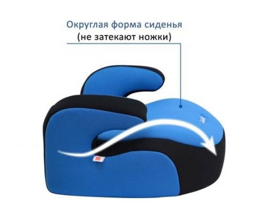 Удерживающее устройство для детей SIGER Бустер синий, гр. III, 22-36 кг, 6-12 лет KRES0015 – изображение 3