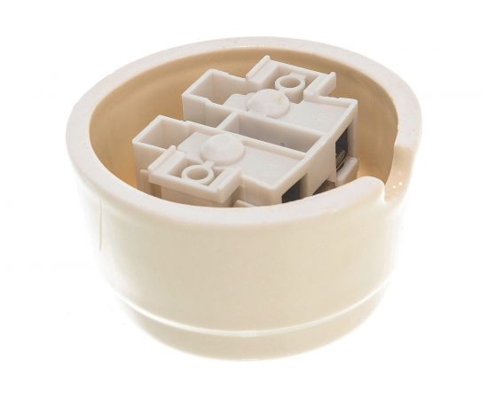 Керамическая розетка Interior Electric с/з, слоновая кость, серия АРБАТ РК003 – изображение 3