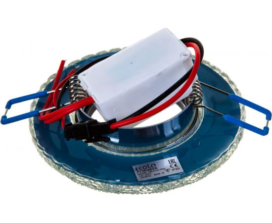 Встраиваемый светильник Ecola MR16 LD7040 GU5.3 с подсветкой Бабочки Прозрачный/Хром 25x95 FT16CBEFB – изображение 4