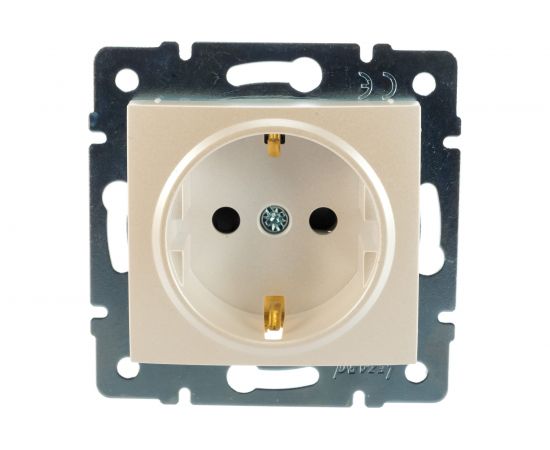 Розетка LEZARD KARINA с защитой от детей ПБТ жемчужно-белый перламутр 707-3088-124B – изображение 4