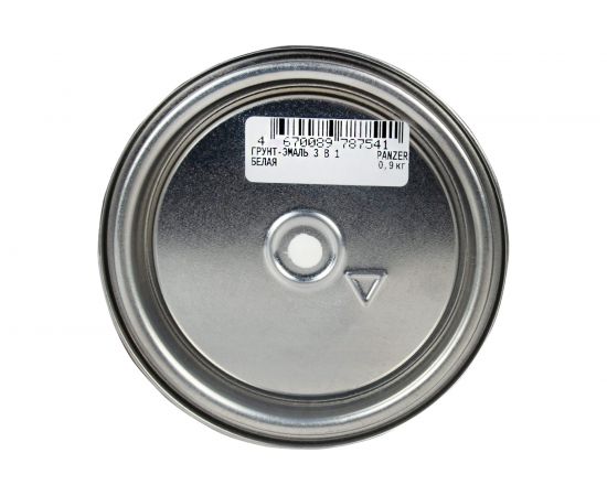 Грунт - эмаль PANZER по ржавчине 3 в 1 гладкая, белая, 0.9 кг 219835 – изображение 4