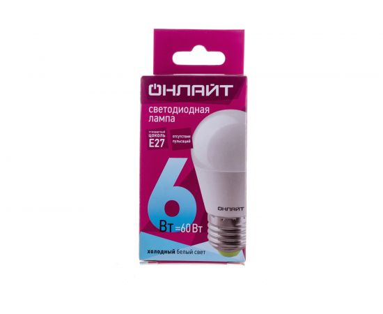 Лампа ОНЛАЙТ OLL-G45-6-230-4K-E27 71646 – изображение 4