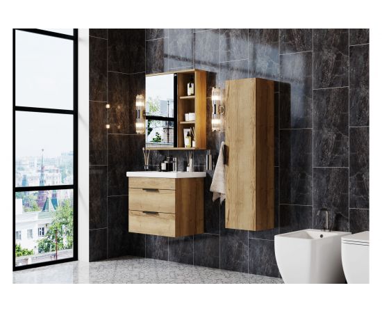 Onika Тумба подвесная с раковиной ЛЕГРАН 50.13 дуб галифакс 105031 – изображение 4