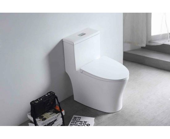 EVA GOLD Монолит SM9609, безободковый, сиденье дюропласт, с гофрой и подводкой УТ-00001112 – изображение 5