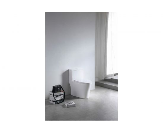 EVA GOLD Монолит SM9609, безободковый, сиденье дюропласт, с гофрой и подводкой УТ-00001112 – изображение 6